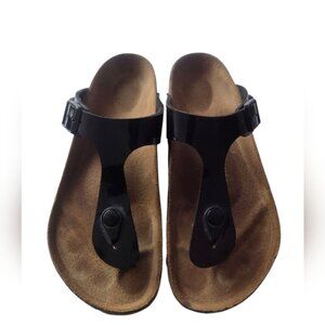 Birkenstock Black Sandals with Adjustable Buckles